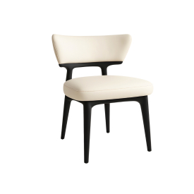 Anna Dining Chair: Taupe Leatherette